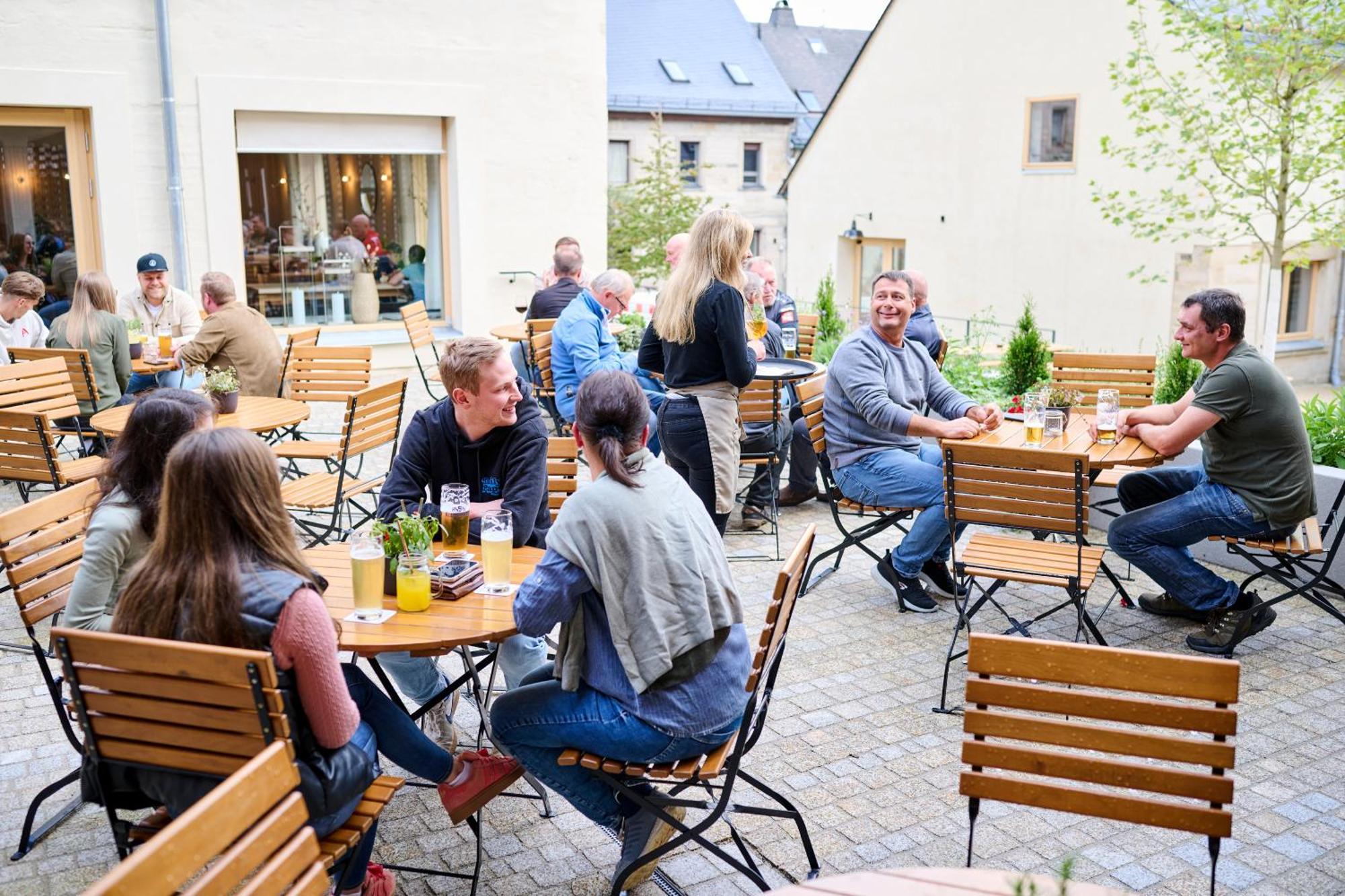 Schwarzes Kreuz Gasthaus Pension Teuschnitz Exterior foto